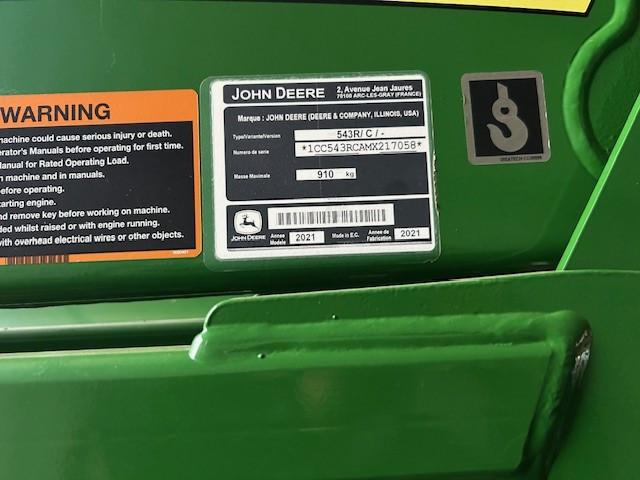 2021 - JD 5100M - Tractor with 543R Loader